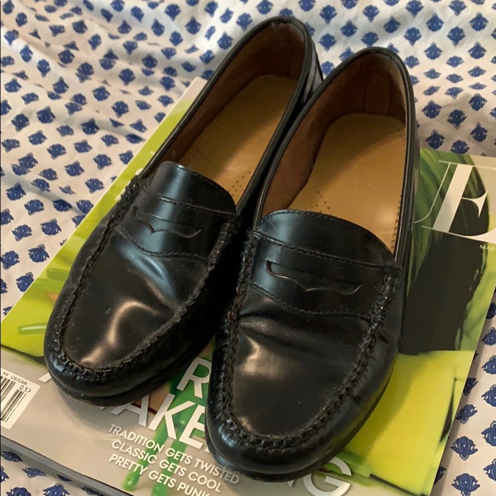 Classic leather slipons